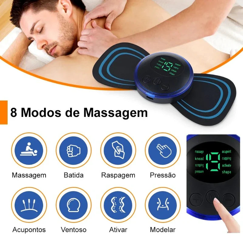 Mini Massageador Portátil - Alívio de Dores Cervicais