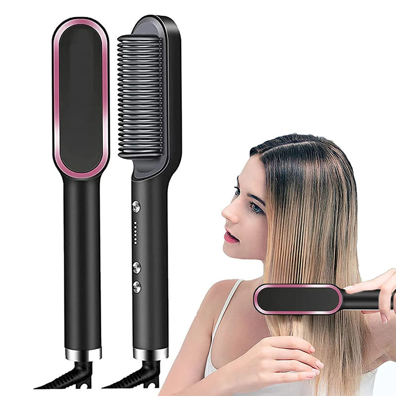 Escova Alisadora e Modeladora - Anti Frizz