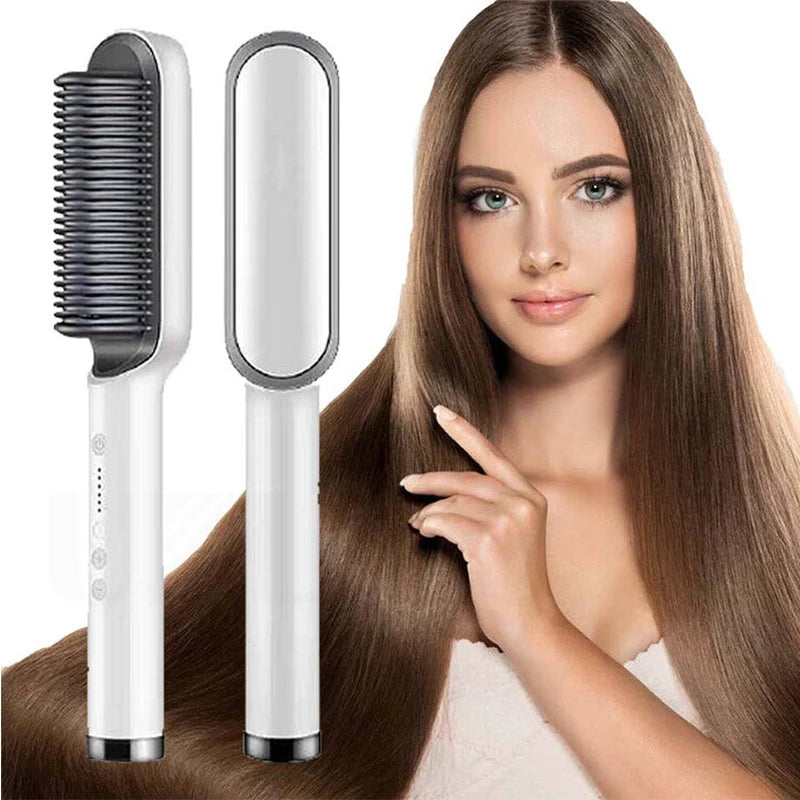Escova Alisadora e Modeladora - Anti Frizz