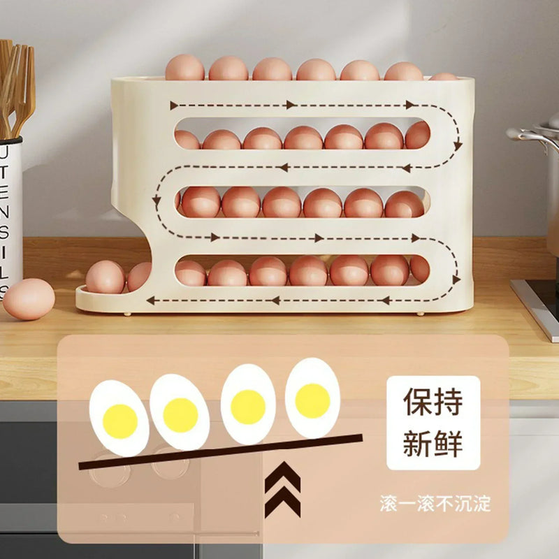 Organizador de Ovos para Geladeira com 4 camadas Eggslide