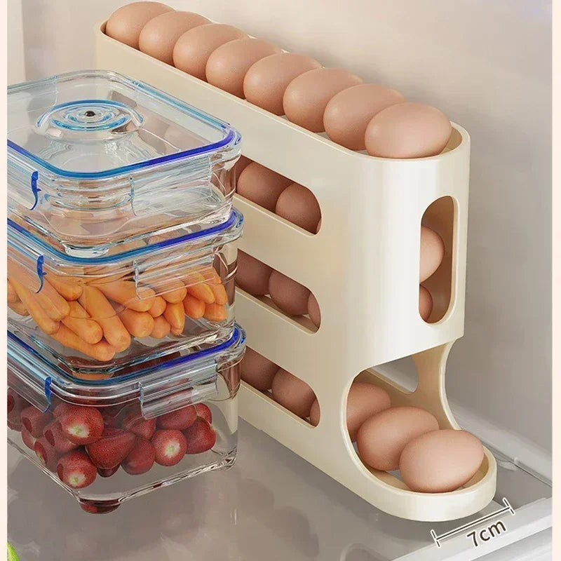 Organizador de Ovos para Geladeira com 4 camadas Eggslide