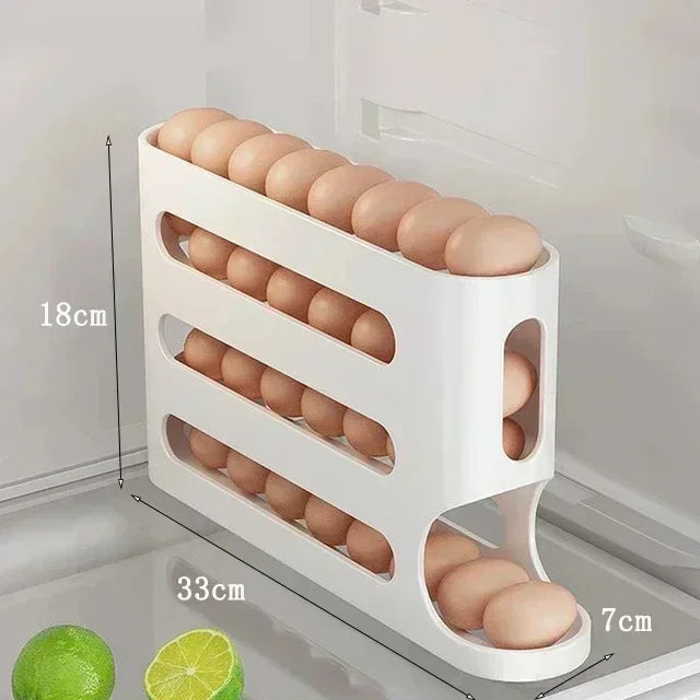 Organizador de Ovos para Geladeira com 4 camadas Eggslide