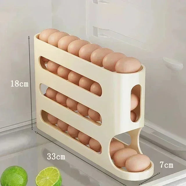 Organizador de Ovos para Geladeira com 4 camadas Eggslide
