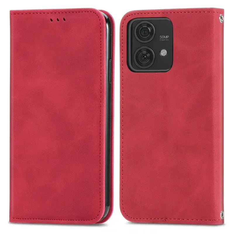 Capa Carteira Em Couro Para Motorola - Fecho Magnético -  40 Neo 30 Ultra Edge50 Fusion 5G Luxury Case Smooth Wallet Book Capa Moto Edge 50 Pro X 40 X30 S30 X50 Ultra Funda